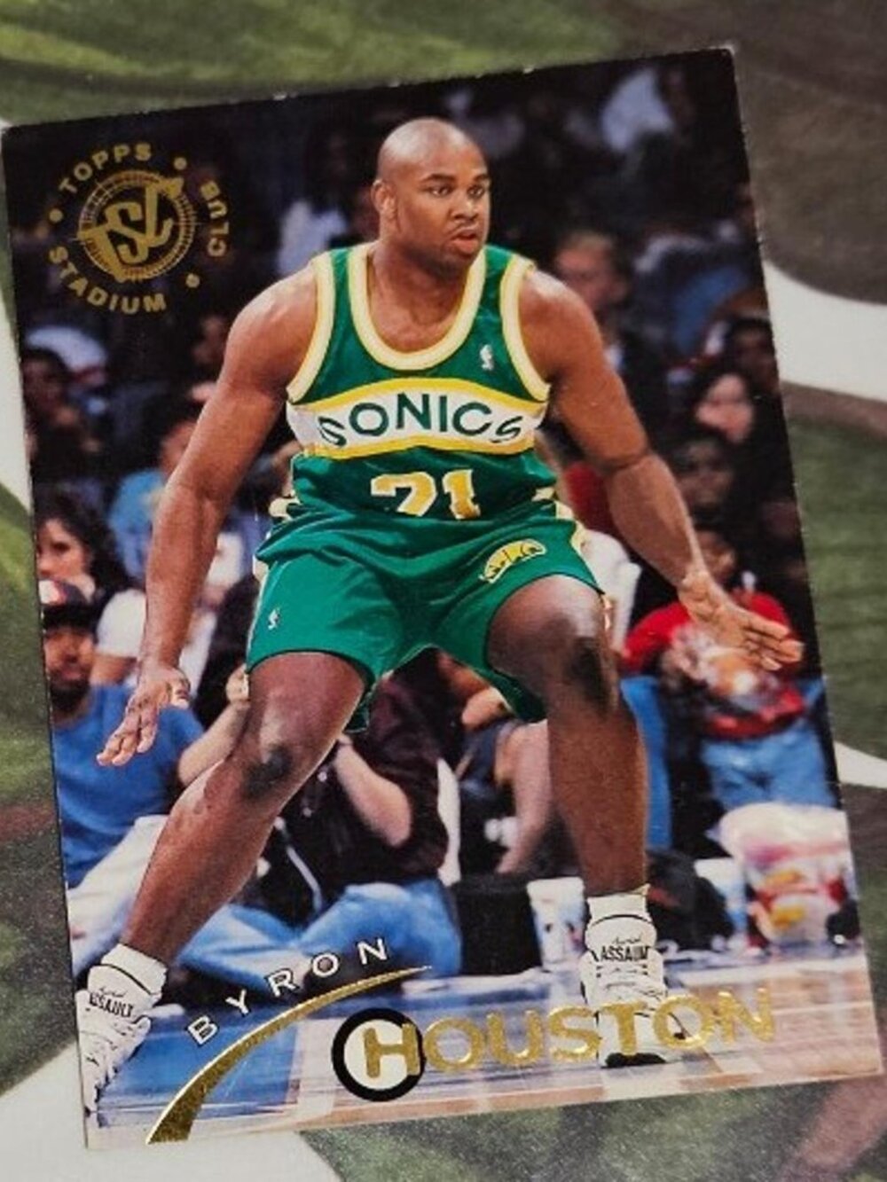 Seattle Super Sonics Topps Basketball Card Byron Houston #261 Members Exclusive
